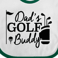 thumbnail image 4 of Inktastic Dad's Golf Buddy Boys or Girls Baby Bib, 4 of 4