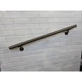thumbnail image 2 of Aluminum Handrail Direct OHR Handrail Section with Mounts (12' Length,Bronze Sand) USA Made, 2 of 5