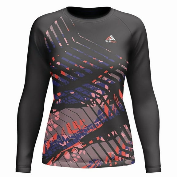 StellMan Women's Long Sleeve Training Shirt – Breathable, Stretchable Activewear for Fitness, Running, Yoga and Outdoor Sports