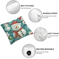 thumbnail image 6 of BANET Christmas Santa Clause Square Pillow Cases Set of 2 for Decorative Cushion Sofa 20x20in, 6 of 7