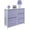 Purple, variant on Sorbus 5-Drawer Dresser: Child Storage Chest for Bedroom and Nursery - Wood Top, Pink Fabric Bins