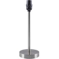 thumbnail image 3 of Livabliss Leynar Modern Accent Table Lamp, 18-inch, Nickel/Candlestick with Beige Shade, 3 of 5