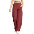 thumbnail image 3 of Kelon Wide Leg Pants for Women with Pockets High Waist Loose Sweatpants Casual Lounge Yoga Workout Palazzo 2XL, 3 of 10