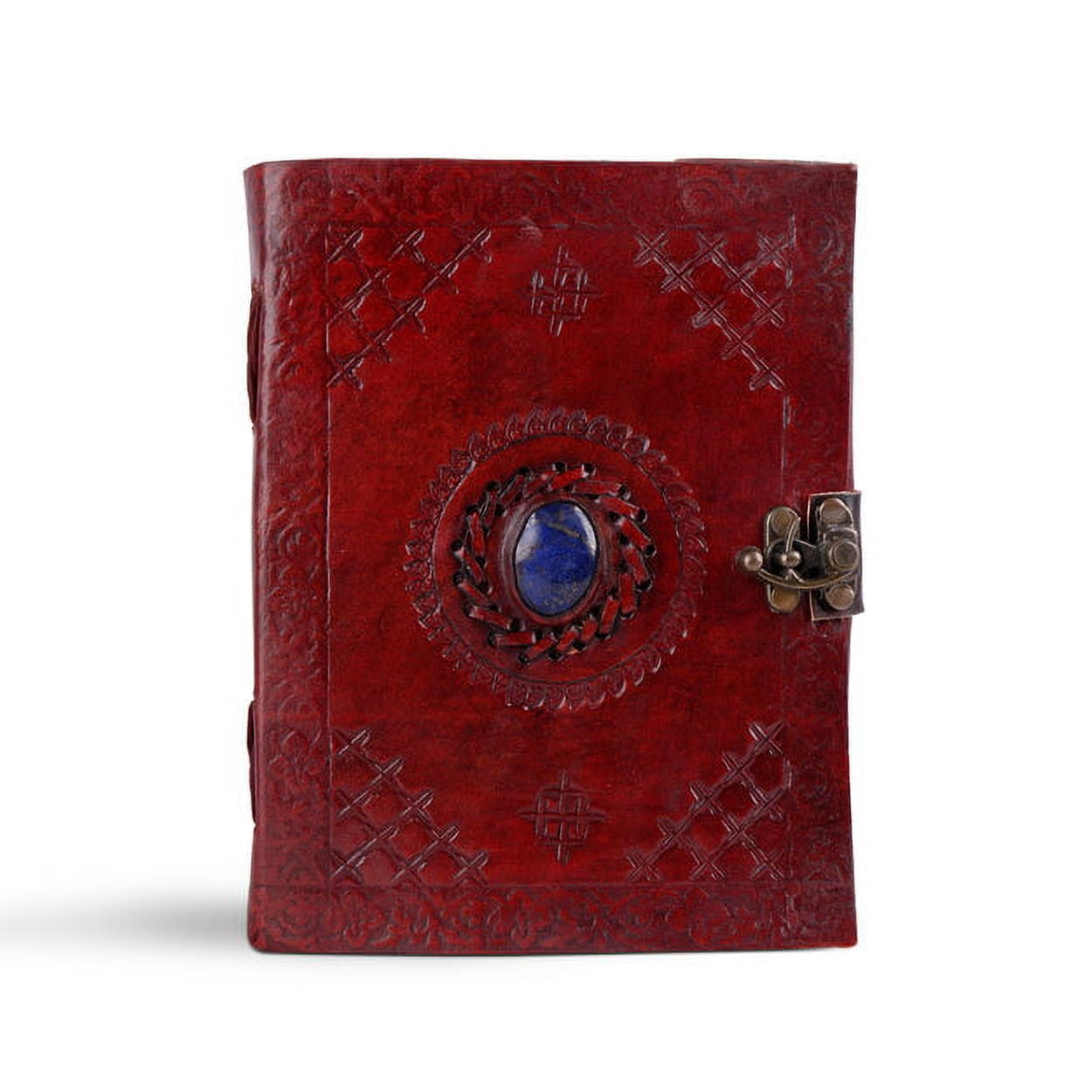 Lapis Lazuli Embossed Vintage Leather Journal, Leather Sketchbook, Drawings Journal, Great Gift