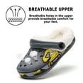 thumbnail image 2 of Little Kids Lined Clogs Boys Garden Slippers Kids Plush Warm Slippers Fuzzy Plush Lined Home Bedroom Slippers Non-Slip Indoor Outdoor Mules for Boys Girls Toddler Gray 26, 2 of 6