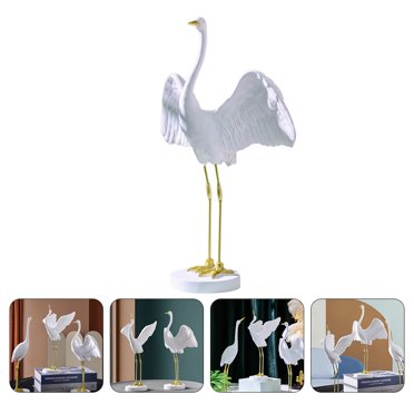 KAKOWELY 1Pc Light Luxury Crane Decor For Study Room Home Decoration