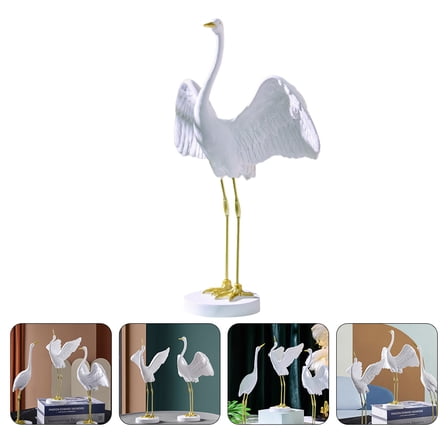 KAKOWELY 1Pc Light Luxury Crane Decor For Study Room Home Decoration