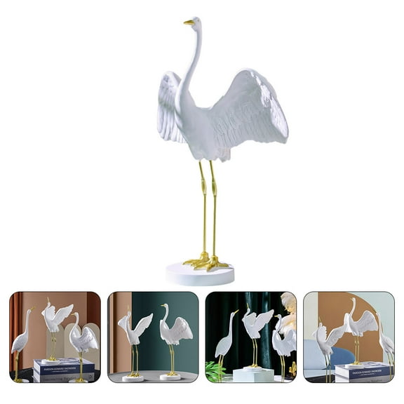 KAKOWELY 1Pc Light Luxury Crane Decor For Study Room Home Decoration
