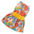 thumbnail image 4 of Vestido para Perros Suave para la Piel Amigable con la Piel Vestido de Vacaciones para Cachorros a la Moda con Decoración de Flores para la Primavera y el Verano Hermosa Falda ANGGREK Otros, 4 of 8