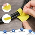 thumbnail image 2 of Uxcell 100-Pack Bridas de Cable con Gancho y Bucle, 3.5 x 1.1 Pulgadas Organizador de Cables Autoadhesivo Mejorado para Escritorio [Amarillo], 2 of 7