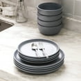 thumbnail image 5 of Stone Lain Logan 12-Piece Dinnerware Set Stoneware, Grey, 5 of 6