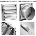 Exterior Wall Vent Hood Stainless Steel Air Vent Grille Cover A