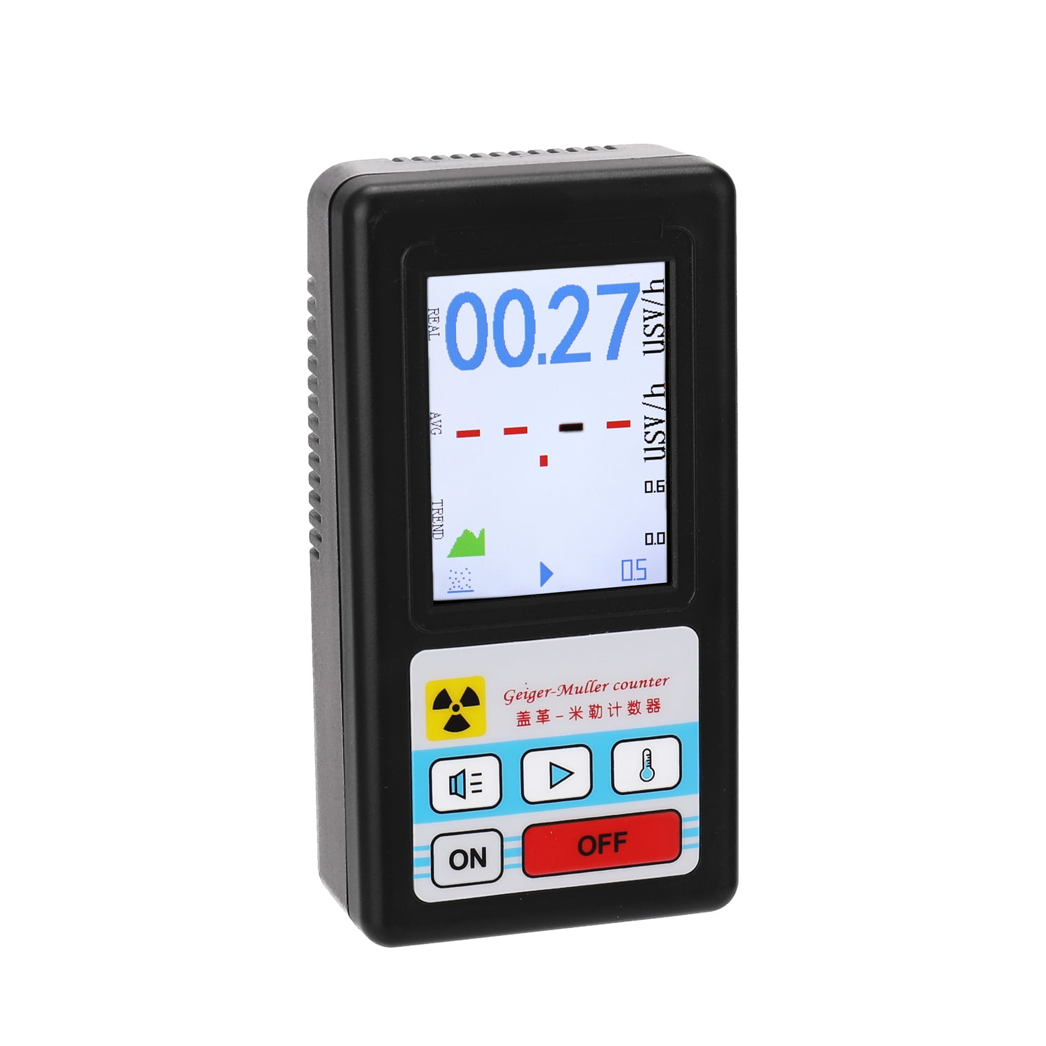 KKmoon Display Screen Geiger Counter Nuclear Radiation Detector Personal  Dosimeter Marble Detectors Beta Gamma X-ray Tester