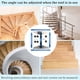thumbnail image 5 of Herramienta de diseño de estante, plantilla de pisada de escalera, longitud ajustable de 11,4 a 60,7 pulgadas, plantilla de escalera de metal,, 5 of 9