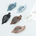thumbnail image 2 of Flat Hair Clip 6 pcs Lay Down Claw Clips Hair Accessories for Women -Brown, 2 of 10