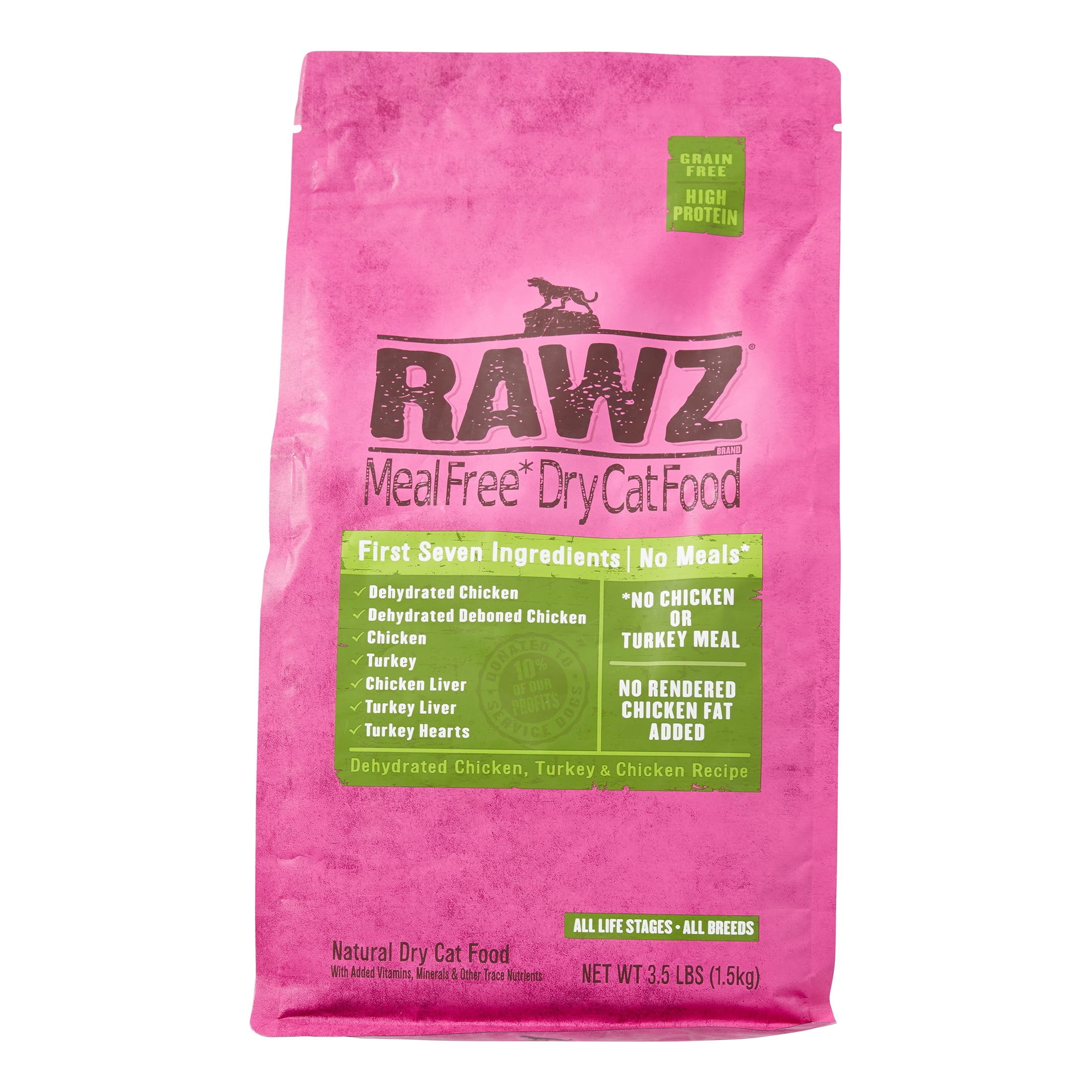 Rawz Natural GrainFree Chicken & Turkey All Life Stages Dry Cat Food