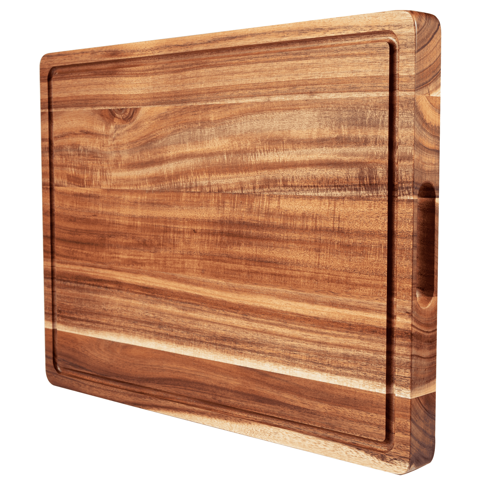 Ashion 24 x 18 inch Large Cutting Board, Thick Cutting Board Block, Wood Chopping Block with Juice Groove, Carving Tray for Meat & Cheese