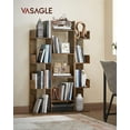 thumbnail image 3 of Tree-shaped bookshelf, a bookcase with 13 compartments, storage cabinet, dimensions 25 x 86 x 140 cm, natural wood color, 3 of 14