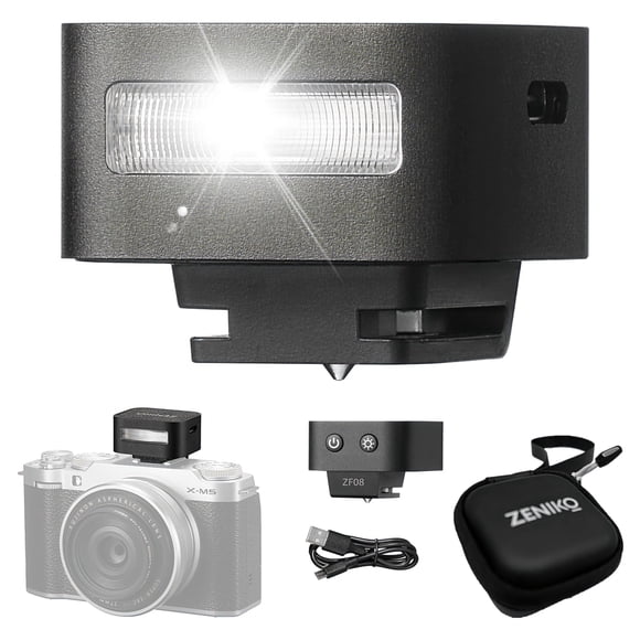 Cámara Flash Speedlite Zeniko ZF08 GN16 con 5 niveles de potencia