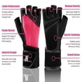 thumbnail image 2 of RIMSports Weightlifting Gloves with Wrist Wrap Support for Gym and Workout, Pink M, 2 of 8