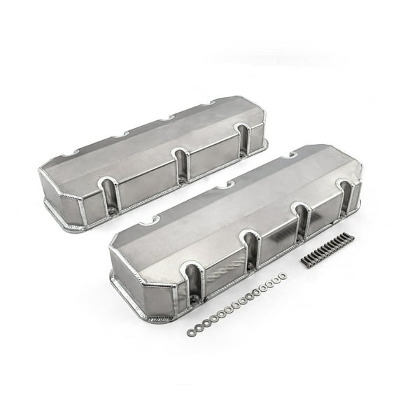 Speedmaster PCE314.1111.01 Compatible with Chevy BBC 454 Fabricated Valve Covers Satin Tall w/o Hole