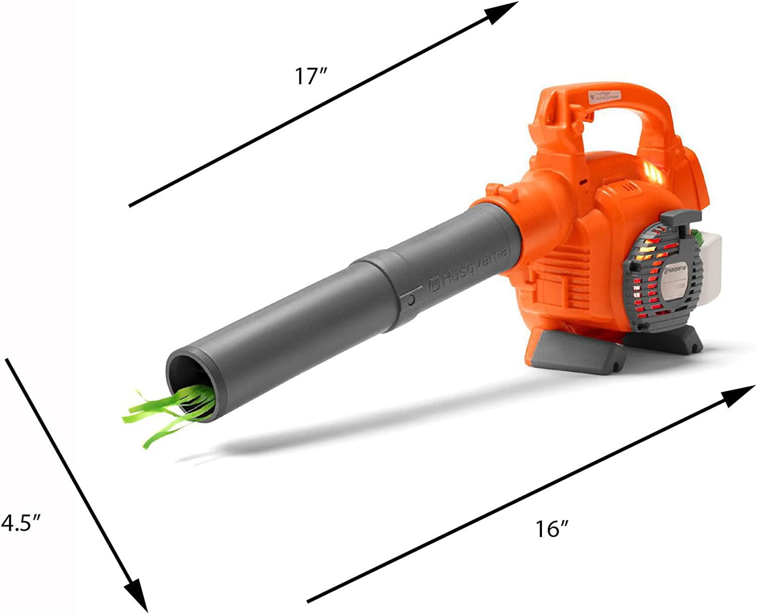 Husqvarna 125B Kids Toy Battery Operated Leaf Blower & Chainsaw Pretend Play Set