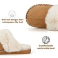 thumbnail image 4 of BERANMEY Women's Fuzzy Memory Foam Slippers Ultra Plush Warmth Memory-Foam Support & Stylish Cozy Design Non-Slip Rubber Sole Indoor & Outdoor House Slippers for Women Perfect Christmas Gift, 4 of 8