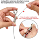 thumbnail image 2 of Paquete de 4 alambres ajustables para colgar cuadros, resistentes, soportan 50 libras, herrajes para colgar, cable de acero inoxidable de 2 m x 1,5 mm, 2 of 6