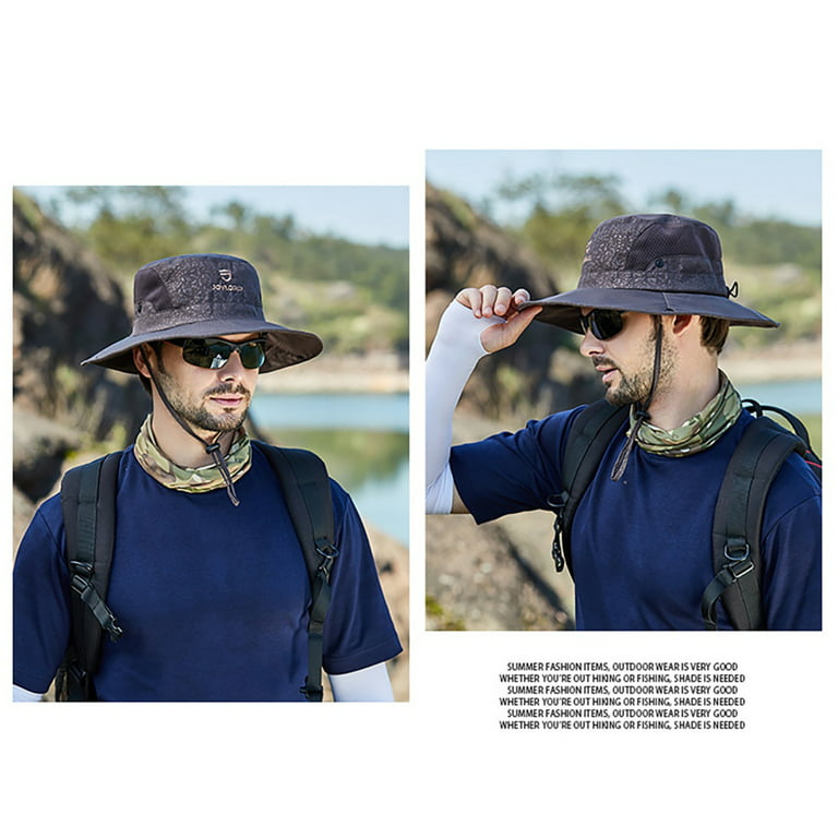 Sun Hat for Men/Women, Waterproof Wide Birm Bucket Hat UV