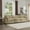 Tan, variant on 115" Corduroy Fabric Modular Sectional Sofa, Oversized Sectional Chaise Lounge with Memory Foam, Minimalist Boneless Sofa Couch with Arm & Throw Pillows for Living Rooms, Home Cinemas​, Tan
