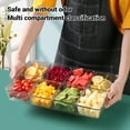 thumbnail image 4 of BANDEJA PARA SERVIR DIVIDIDA CON 8 CUCHARAS, Servidor de Condimentos, Bandeja para Servir Con Diseño de 8 Rejillas, Caja para Refrigerios, Contenedor de Charcutería, Platos, 4 of 7
