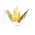 thumbnail image 2 of OUNONA 30Pcs Plated Gold Origami Crane Ornaments Handmade Paper Cranes for Wedding Decoration, 2 of 6