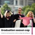 thumbnail image 4 of CSChome Bachelor Cap Unisex Graduation Hat - Tassel Pendant Solid Color Classic Flat Top, 4 of 7