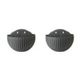 thumbnail image 1 of Youkk Easy To Install Double-layer Plastic Flowerpot For Walls Drainage Flower Pot Grey 2Set, 1 of 6