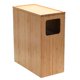 thumbnail image 1 of Bote de basura MobileVision Bamboo Slim con tapa para baño, 3 litros, 1 of 8
