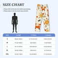 thumbnail image 4 of Picia Flower Fox Mens Soft Woven Cotton Elastic Waistband Sleep Pajama Pant Lounge Sleep Pant With Pockets And Drawstring-Small, 4 of 9