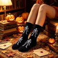 thumbnail image 2 of Miaoju Halloween Socks Men's Gift for Men Cotton Funny Socks Colourful Socks Women's Men's Socks Halloween Gifts, 2 of 5