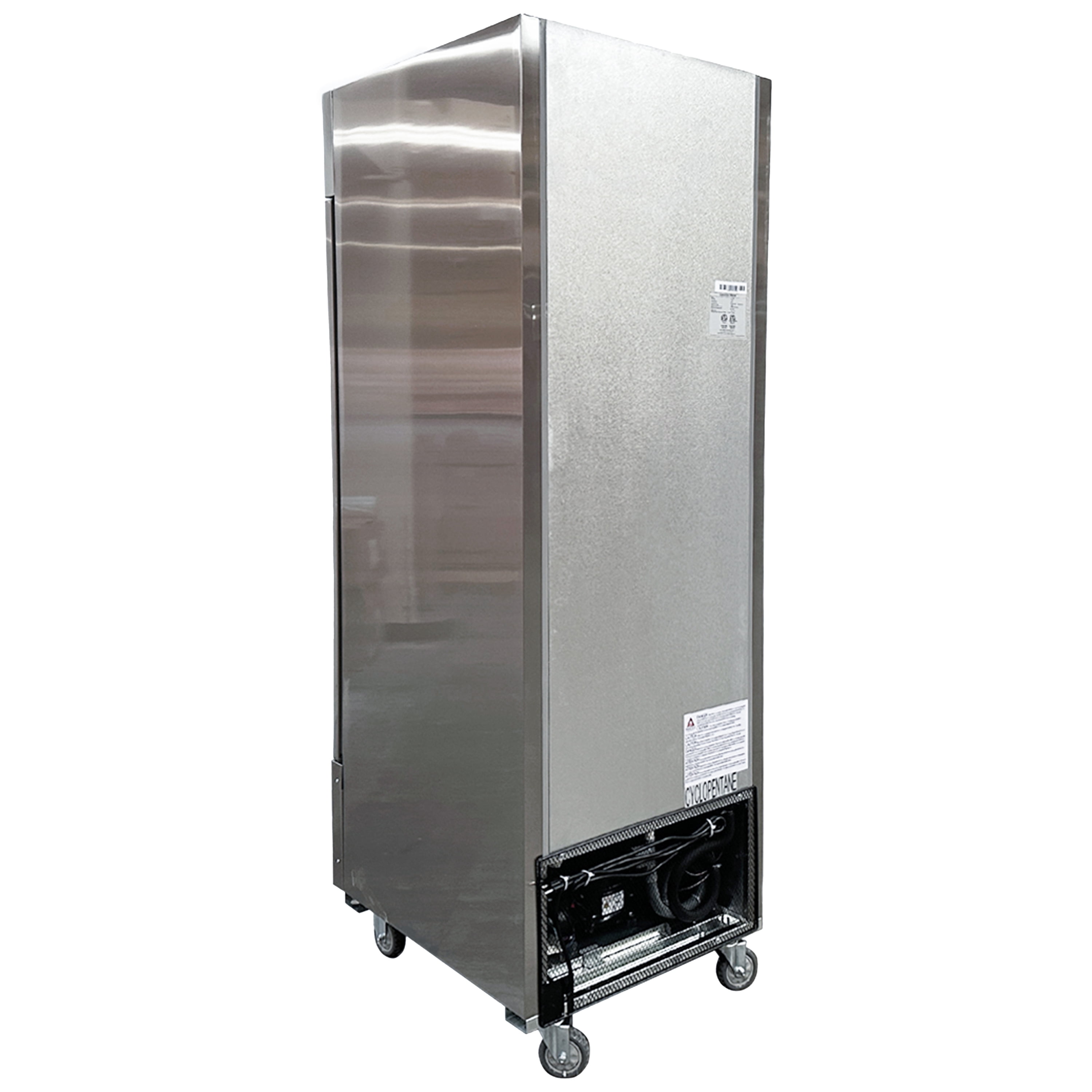 NSF 27 in. Reach-In Commercial Refrigerator 18.6 Cu.Ft. Solid Single Door Refrigerator, Upright Refrigerator in Stainless Steel