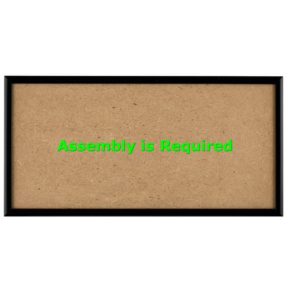 Quadro Frames 5x12 inch Picture Frame, Black, Style P375-3/8 inch Wide Molding