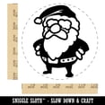 thumbnail image 2 of Cute Chibi Santa Claus Christmas Self-Inking Rubber Stamp Ink Stamper - Blue Ink - Large 1-1/2 Inch, 2 of 7