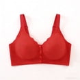 thumbnail image 4 of Fatuov Womens Front Closure Bra Light Support Comfortable Wireless Bra for Lounge Push Up Full Coverage Breathable Bra, All-Day Wear, Underwear 42A, 4 of 5