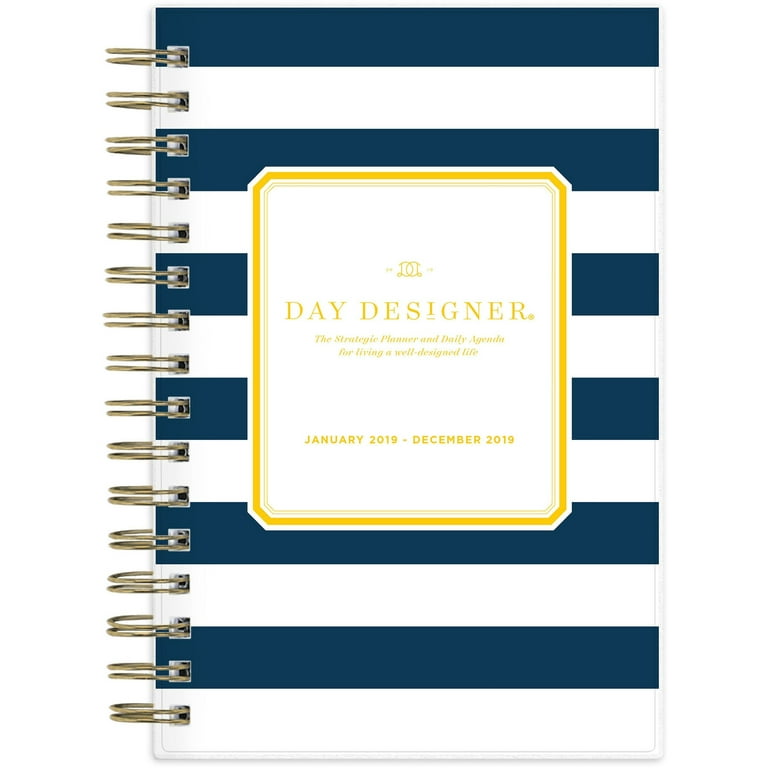 Blue Sky, BLS103623, Day Designer Navy Strip Weekly/Monthly Planner, 1  Each, Multi 