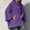 Purple, variant on Yoodem Hoodies for Women Oversized Hoodie Solid Long Women Top Sweatshirt Sleeve Casual Pocket Hooded Size Plus Loose Splice Women's Hoodies & Sweatshirts Womens Hoodies Black 3XL