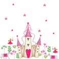 thumbnail image 1 of Princess Castle Peel & Stick Wall Decal, 1 of 3