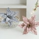 thumbnail image 5 of Flor de Pascua navideña con purpurina, 26 cm, realista, para colgar en el árbol de Navidad, decoración navideña, regalos de Navidad, feliz año nuevo, 5 of 5