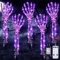 thumbnail image 2 of Cheap!Luces brillantes para decoración de manos de esqueleto de Halloween, 5 uds., 18 pulgadas, luces de jardín de mano de esqueleto, estacas de decoración de jardín de terror, 2 of 6