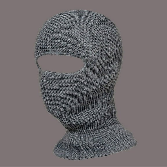 Winter Riding Winter Warm Hole Head Cover Outdoor Knitted Wool Hat Ski Hat Winter Hays Meathead Hat Mens Warm Hats with Ear Covers Fuzzy Winter Hats Winter Huts Mad Hat Men Rabbit Hat Warm Winter Snow