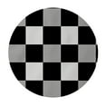 thumbnail image 4 of HAOXIT Black and White Checkered Round Tablecloth, Table Cover,Waterproof Wrinkle and Stain Resistant Washable Polyester Table Cloth for Kitchen Dining Room Holiday Party, 54-58, 4 of 8