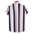 thumbnail image 4 of BOBOGOJP Chemises à Manches Courtes pour Hommes Chemise Formelle Extensible Unie Décontractée à Boutons, Noir G, 4 of 5