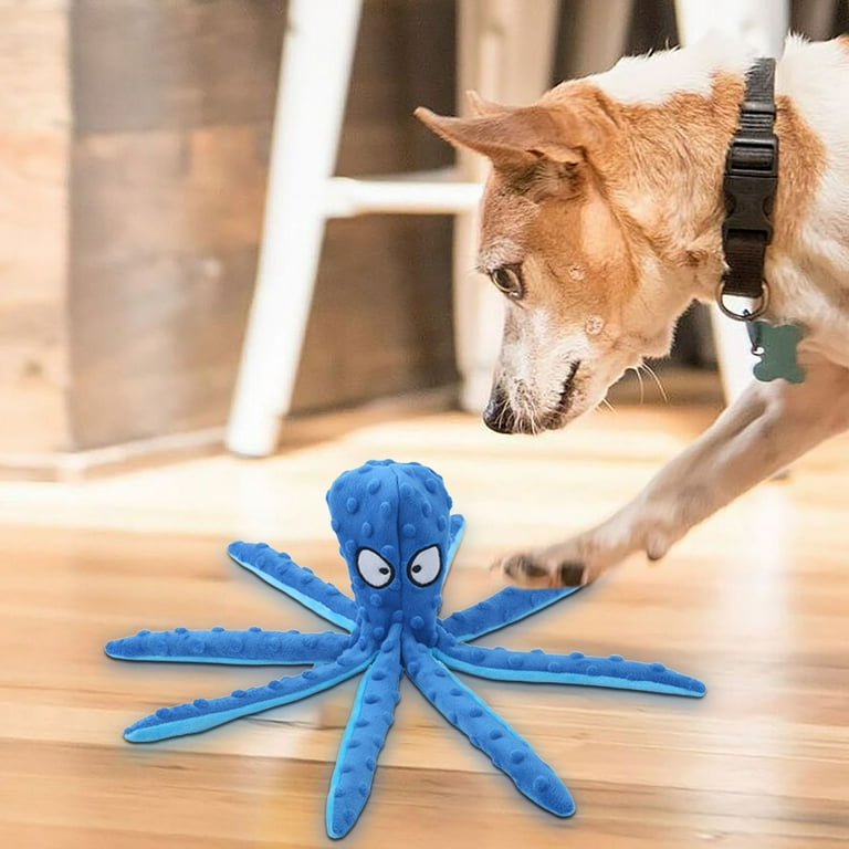 XEOVHV Whiskerspot Octopus Dog Toy,Eco-Friend Octopus Plush, Dance Octopus  Squeaky Plush Dog Toys, Dogs Chew Toys for Aggressive Chewers, Made of Bite  Resistance Material, No Stuffing (Blue) - Walmart.com